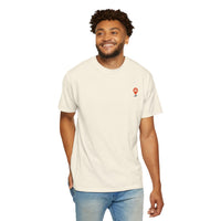 Load image into Gallery viewer, Red waypoint, WAS LOST GOT FOUND, Men's Garment Dyed Tee