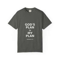 Load image into Gallery viewer, Men&#39;s Tee - God&#39;s Plan &gt; My Plan Casual T-shirt - Proverbs 3:5-6
