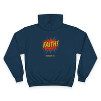 Load image into Gallery viewer, Faith! Graphic Hoodie — Bold Retro Comic Faith Sweatshirt