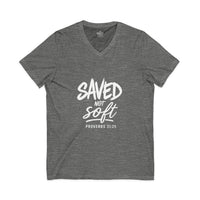 Load image into Gallery viewer, SAVED NOT SOFT – Women’s V-Neck Tee