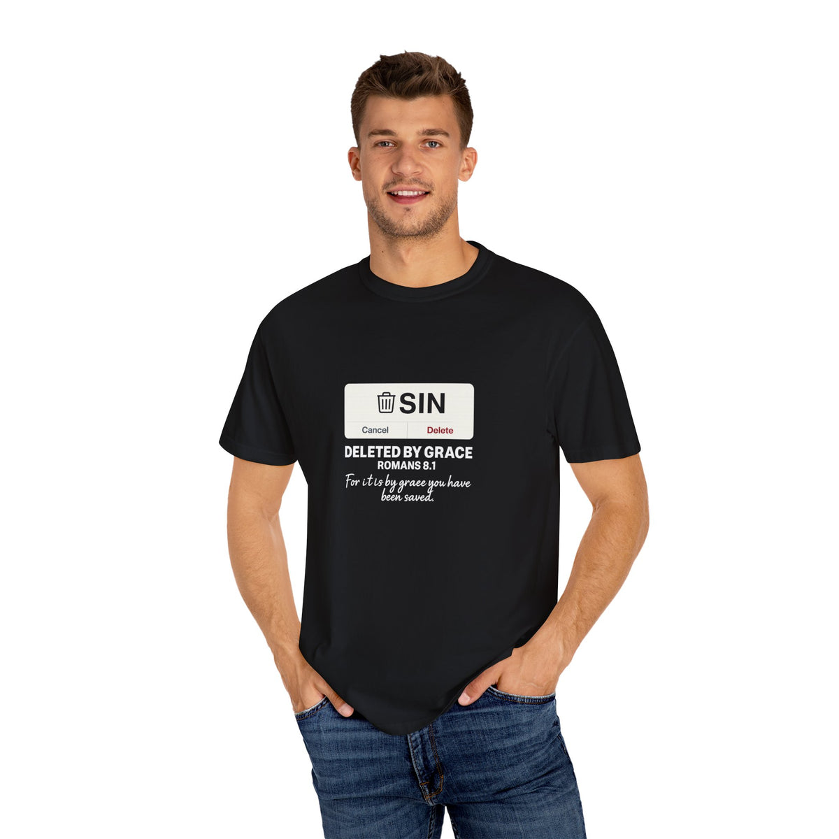 DELETED BY GRACE – Men’s, Comfort Colors, Garment Dyed T-Shirt