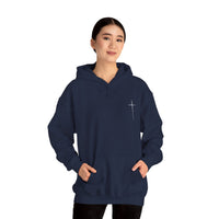 Load image into Gallery viewer, Women's Christian Cross Streetwear Hoodie — Minimalist Left Chest &amp; Back Print
