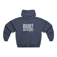 Built Different Hoodie — 'Built Different' Graphic Pullover for Men