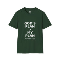 Load image into Gallery viewer, Christian Faith Women&#39;s Tee - God&#39;s Plan &gt;My Plan Softstyle T-Shirt
