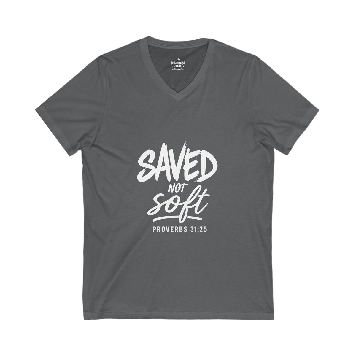 SAVED NOT SOFT – Women’s V-Neck Tee