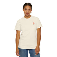 Load image into Gallery viewer, Red waypoint, WAS LOST GOT FOUND, Women's Garment Dyed Tee