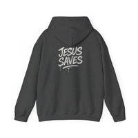 Load image into Gallery viewer, Jesus Saves Christian Faith Hoodie - Graffiti Script
