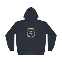 Load image into Gallery viewer, Marked &amp; Set Apart Hoodie — Christian Cross Faith Graphic Pullover