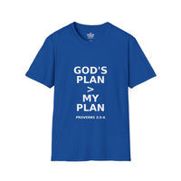 Load image into Gallery viewer, Christian Faith Women&#39;s Tee - God&#39;s Plan &gt;My Plan Softstyle T-Shirt
