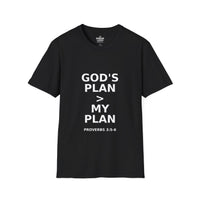 Load image into Gallery viewer, Christian Faith Women&#39;s Tee - God&#39;s Plan &gt;My Plan Softstyle T-Shirt
