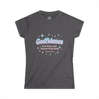Load image into Gallery viewer, GODFIDENCE – Retro Style Women’s Softstyle T-Shirt
