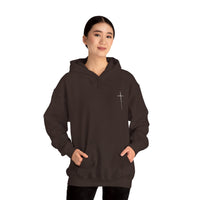 Load image into Gallery viewer, Women's Christian Cross Streetwear Hoodie — Minimalist Left Chest &amp; Back Print