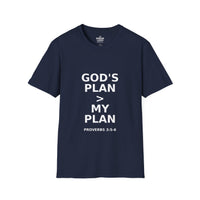 Load image into Gallery viewer, Christian Faith Women&#39;s Tee - God&#39;s Plan &gt;My Plan Softstyle T-Shirt

