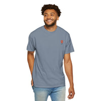 Load image into Gallery viewer, Red waypoint, WAS LOST GOT FOUND, Men's Garment Dyed Tee