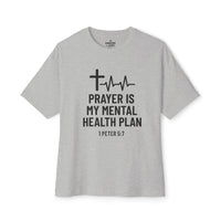 Load image into Gallery viewer, Prayer Is My Mental Health Plan Women's Oversized Tee
