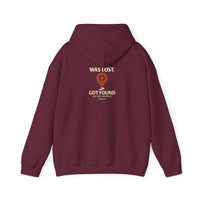 Christian Hoodie — “Was Lost. Got Found.” Inspirational Faith Hoodie with Location Pin