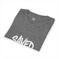 Load image into Gallery viewer, SAVED NOT SOFT – Women’s V-Neck Tee