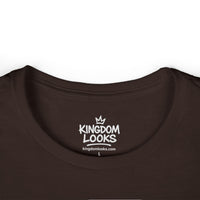Load image into Gallery viewer, Women's Tee — Gold Footprints Minimal Back Graphic