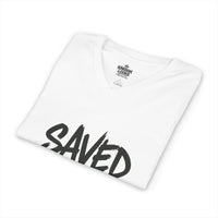 Load image into Gallery viewer, SAVED NOT SOFT – Women’s V-Neck Tee