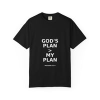 Load image into Gallery viewer, Men&#39;s Tee - God&#39;s Plan &gt; My Plan Casual T-shirt - Proverbs 3:5-6

