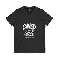 Load image into Gallery viewer, SAVED NOT SOFT – Women’s V-Neck Tee