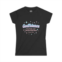 Load image into Gallery viewer, GODFIDENCE – Retro Style Women’s Softstyle T-Shirt
